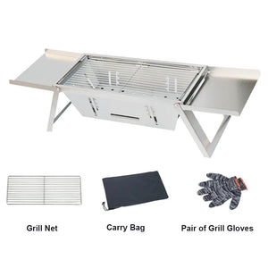 CampGrill – 3 Height Adjustable BBQ Grill with Carry Bag