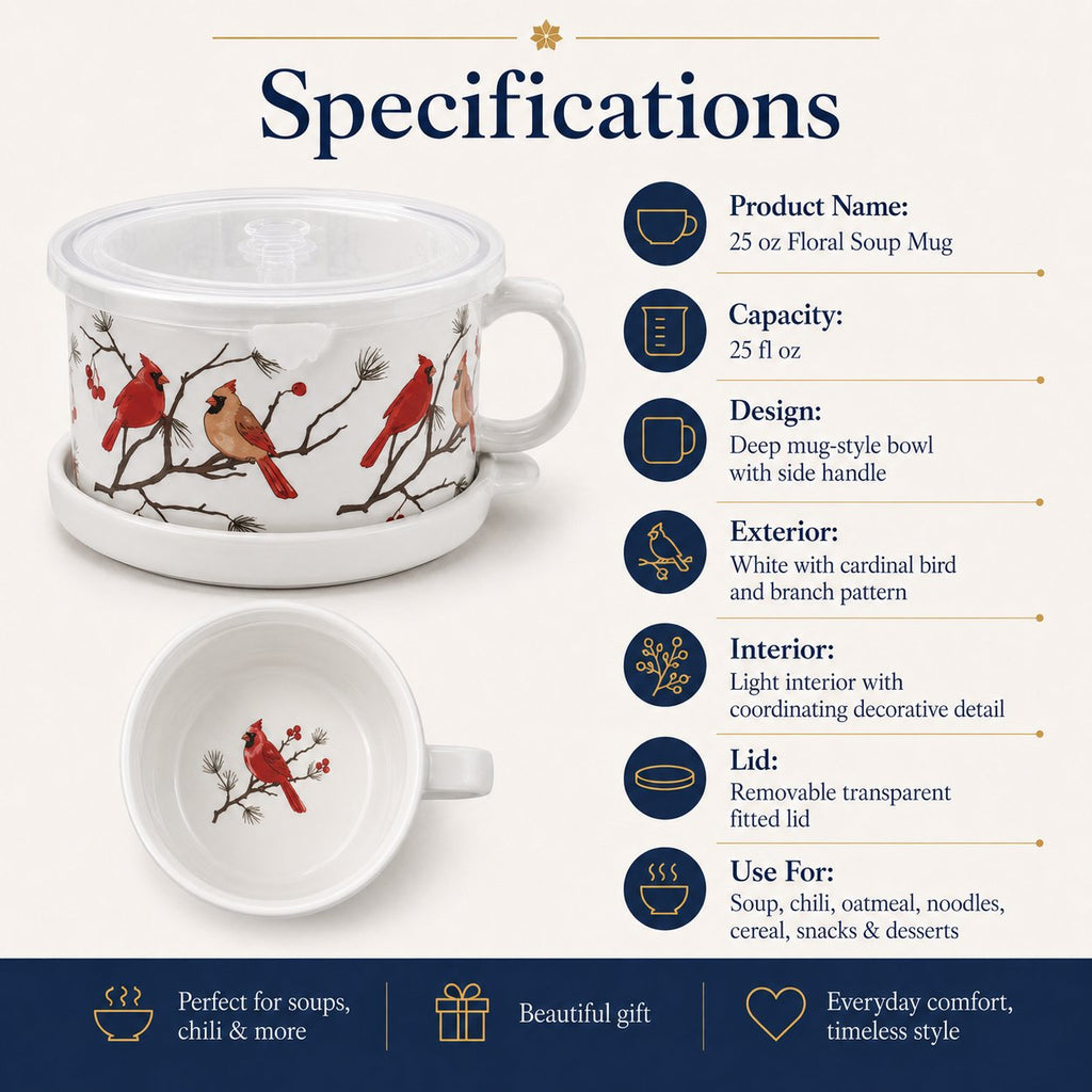 BloomBowl – Floral Handled Soup Mug