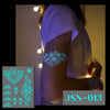 NeonFlutter – Luminous Butterfly Temporary Tattoo Stickers