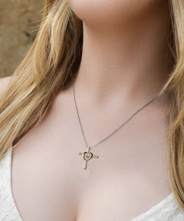 FaithGlow – Dancing Cross Necklace