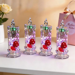RoseGlow – Realistic Rose Candle Lights