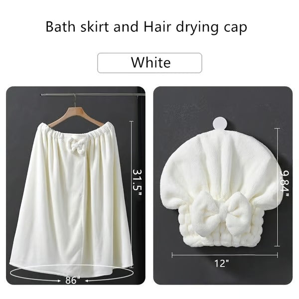 CozyCurve – Plus Size Wrap Bathrobe Set