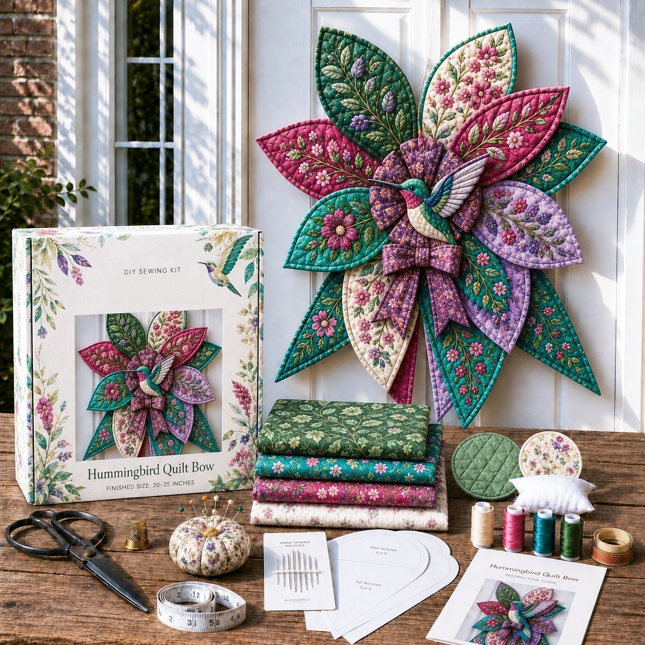 StitchCharm – Oversized 3D Quilted Bow Craft Kit