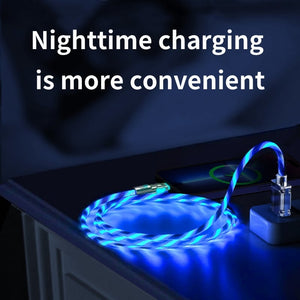 GlowLink - 540° Rotating Fast Charging Cable with Lights
