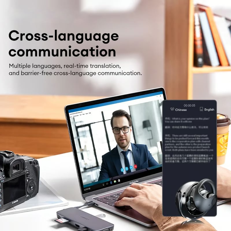 ⏰AI Translation Wireless OWS Bluetooth5.4 Earphones (Fit iOS & Android)