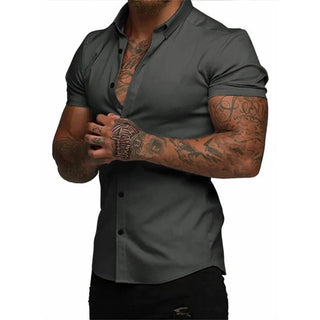 StrideFit – StretchTech Slim Shirt for Work & Workout