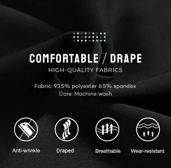 Supreme Stretch Men's Classic Slacks marnetic