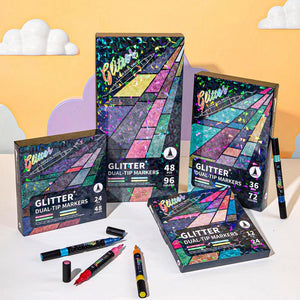SparkInk – Glitter Effect Brush Markers