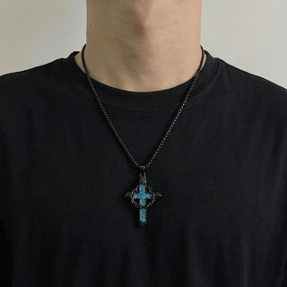 FaithStone – Turquoise Cross Necklace