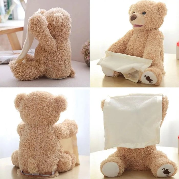 CuddleBear – Peekaboo Baby Bear Plush Toy