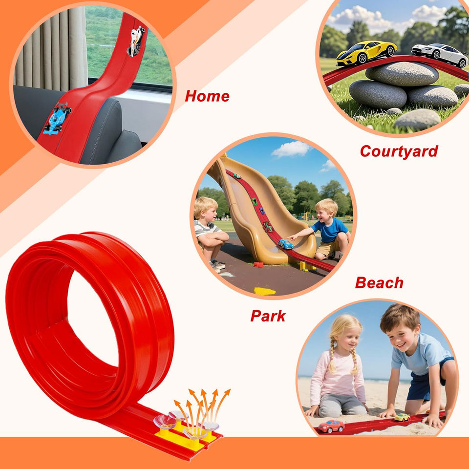 SpinRush - Ultimate DIY Raceway for Kids