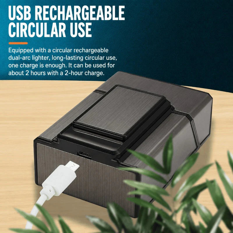 IgniteCase – 2 In 1 Cigarette Holder with USB Rechargeable Lighter