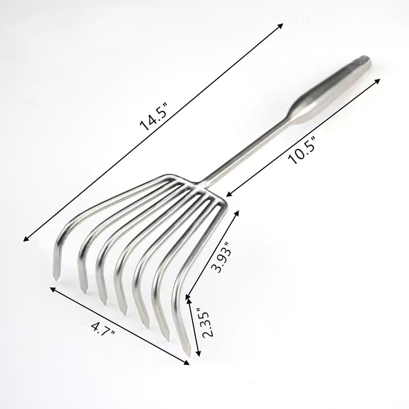 SoilTamer - Durable Stainless Steel Rake