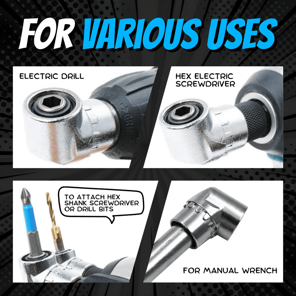 FlexiDrive - 105° Curved Drill Bit Adapter