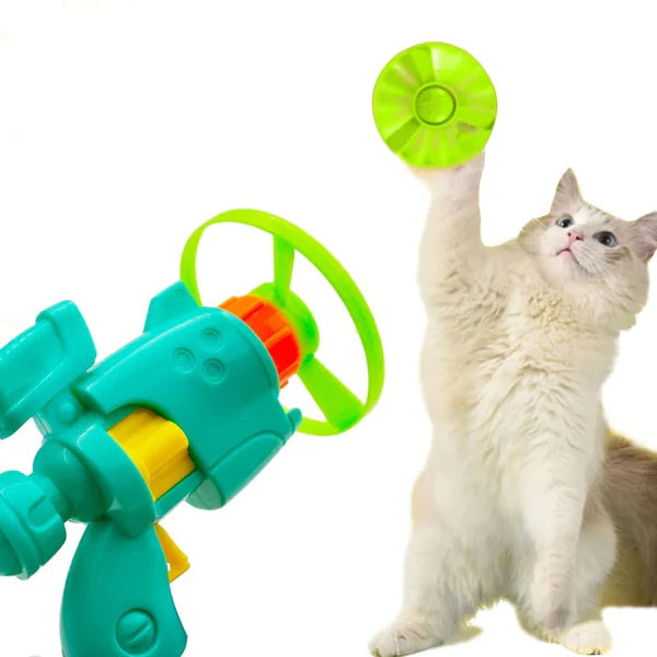 PawGlide – Light Up Cat Disc Launcher Set