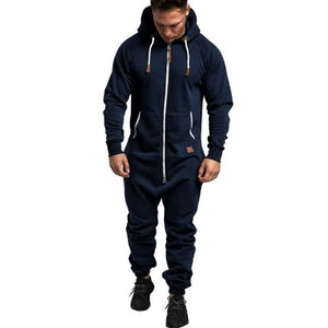 UrbanWarm – Men’s Fleece Hooded Jumpsuit