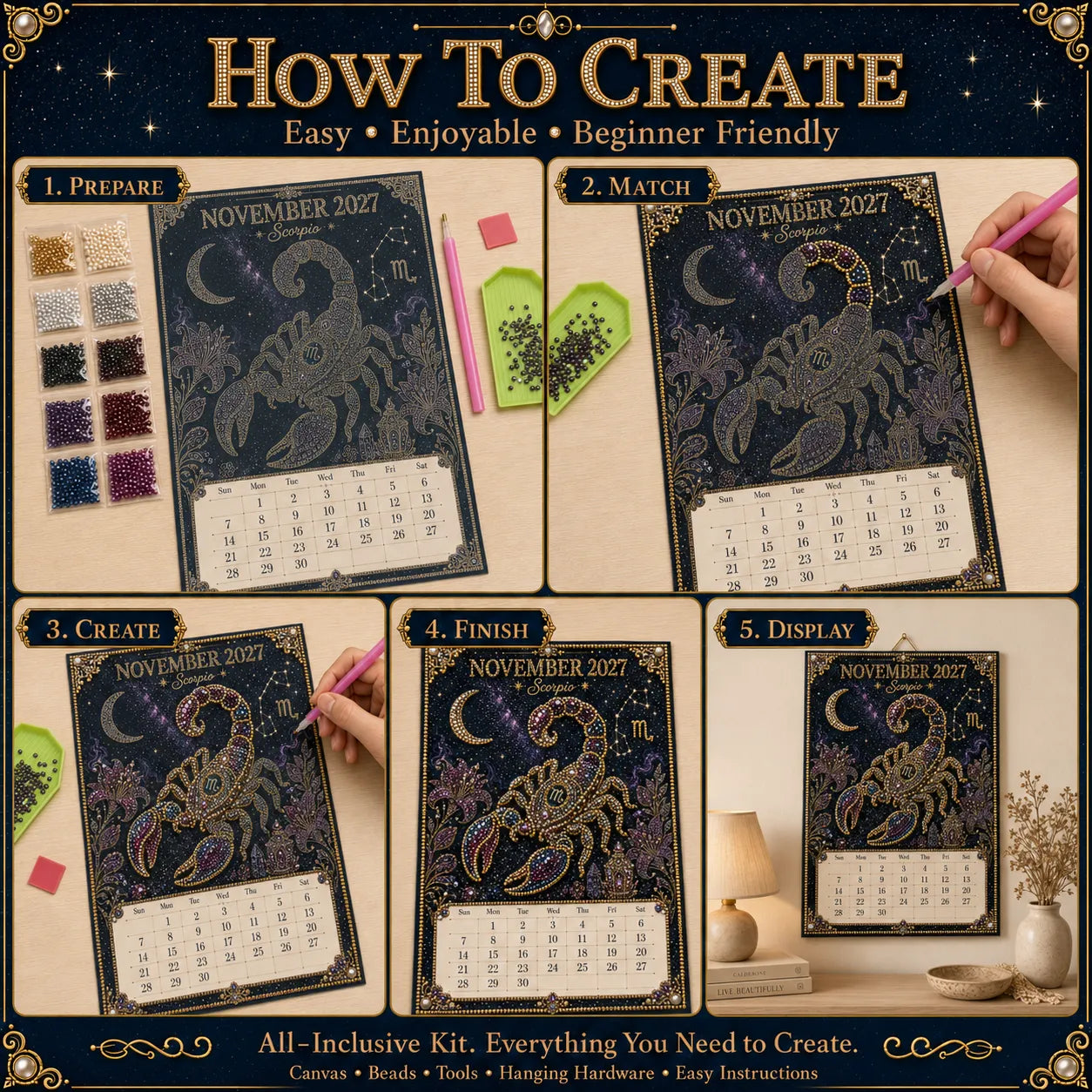 ZodiacLoom – Complete Twelve Sign Beaded Calendar Craft