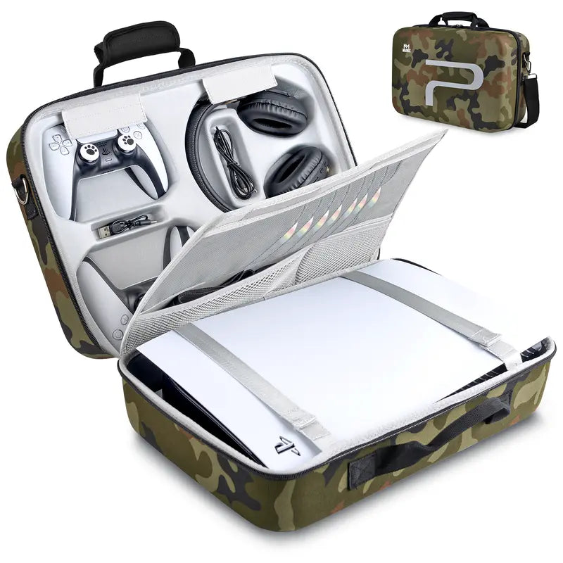 ConsoleShield - Premium PS5 Carrying Case with Custom Compartments
