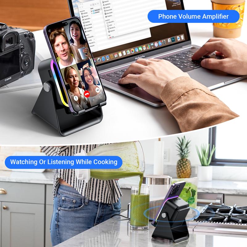 BeatBeam - Wireless Speaker, RGB Lights & Power Bank Stand