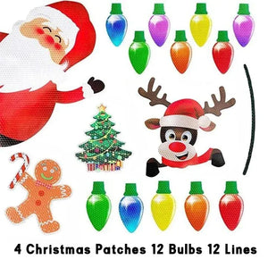 Glow-in-the-Dark Bulb Magnet Decoration Set marnetic