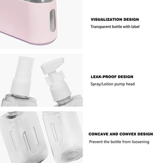 PackEase – Portable Shampoo Dispenser Kit