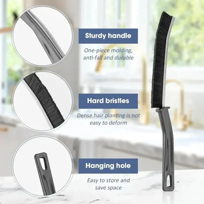 Hard-Bristled Crevice Cleaning Brush marnetic