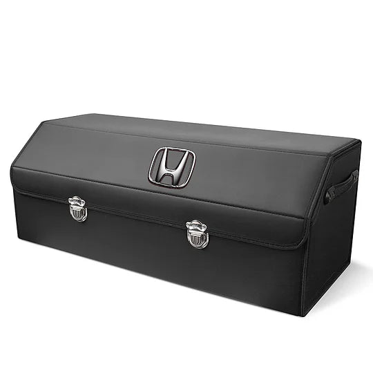 AutoNest - Elegant Leather Trunk Organization System