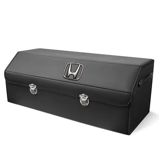 AutoNest - Elegant Leather Trunk Organization System