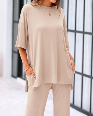 FlowFit – Relaxed 2 Piece Outfit with Pockets