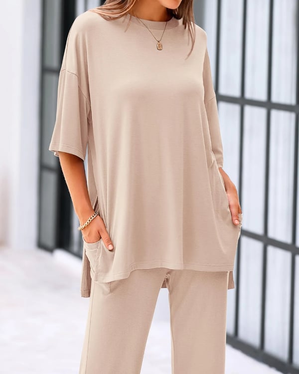 FlowFit – Relaxed 2 Piece Outfit with Pockets