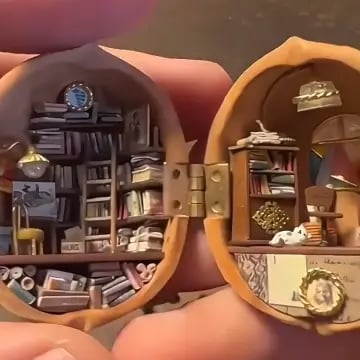 VerseNest - Miniature Walnut Shell Library