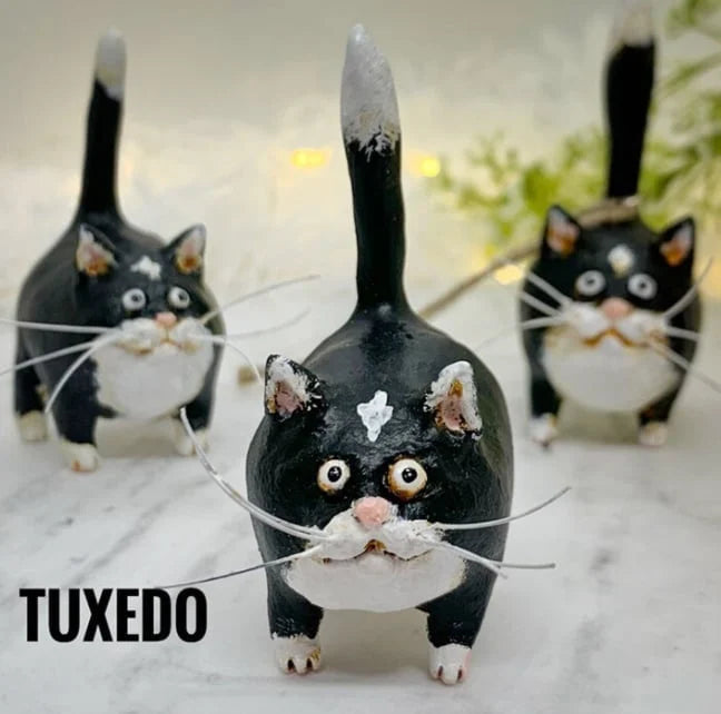 WhimsiCats™️ - Handcrafted Miniature Kitty Figurine marnetic