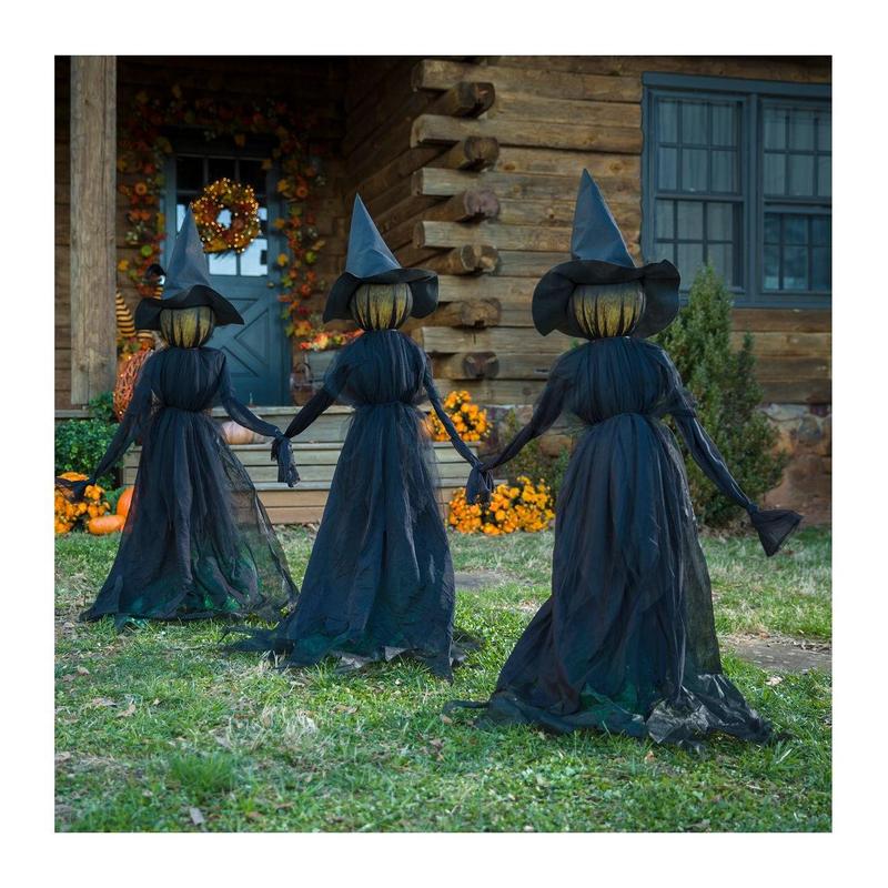 WitchGlow – Lighted Halloween Witch Garden Stakes