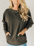 UrbanEase - Ribbed Accent Pullover