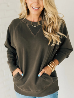 RibbedChic – Women’s Pocketed Pullover