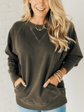 SoftHaven | Textured Rib Pullover for Everyday Comfort