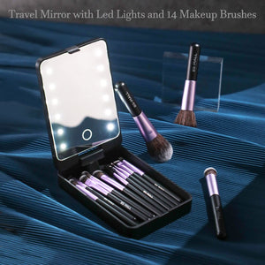 LumiBrush - Portable LED Makeup Brush Kit
