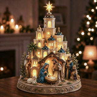 HolyLume – Detailed Nativity Church Light Decor