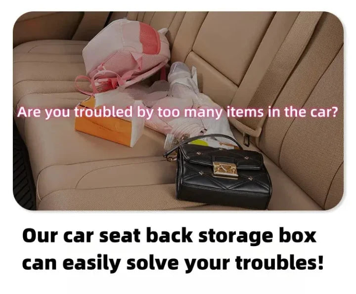 SeatSaver – Multi-Pocket Seat Back Storage Box