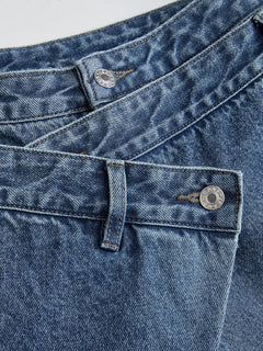 TwistWaist – Cross Front Wide Leg Jeans