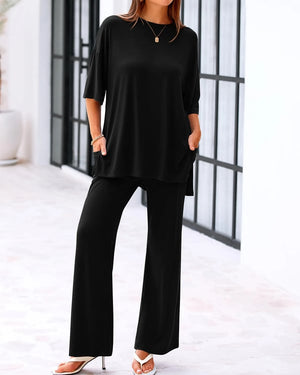 FlowFit – Relaxed 2 Piece Outfit with Pockets