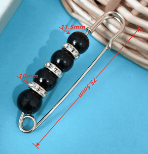 GleamPin - Fancy Rhinestones And Pearls Safety Brooch