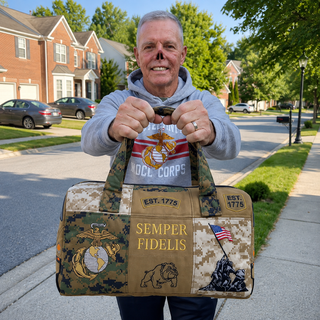 🎖️100% Handmade Marine Corps Bag(𝐌𝐢𝐜𝐡𝐚𝐞𝐥 𝐊𝐞𝐧𝐭 𝐇𝐚𝐧𝐝𝐦𝐚𝐝𝐞®)