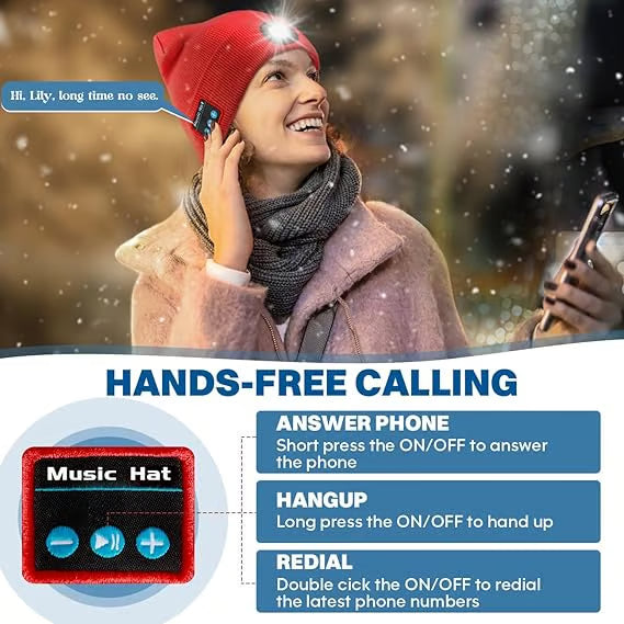 🎄LED Bluetooth Music Beanie