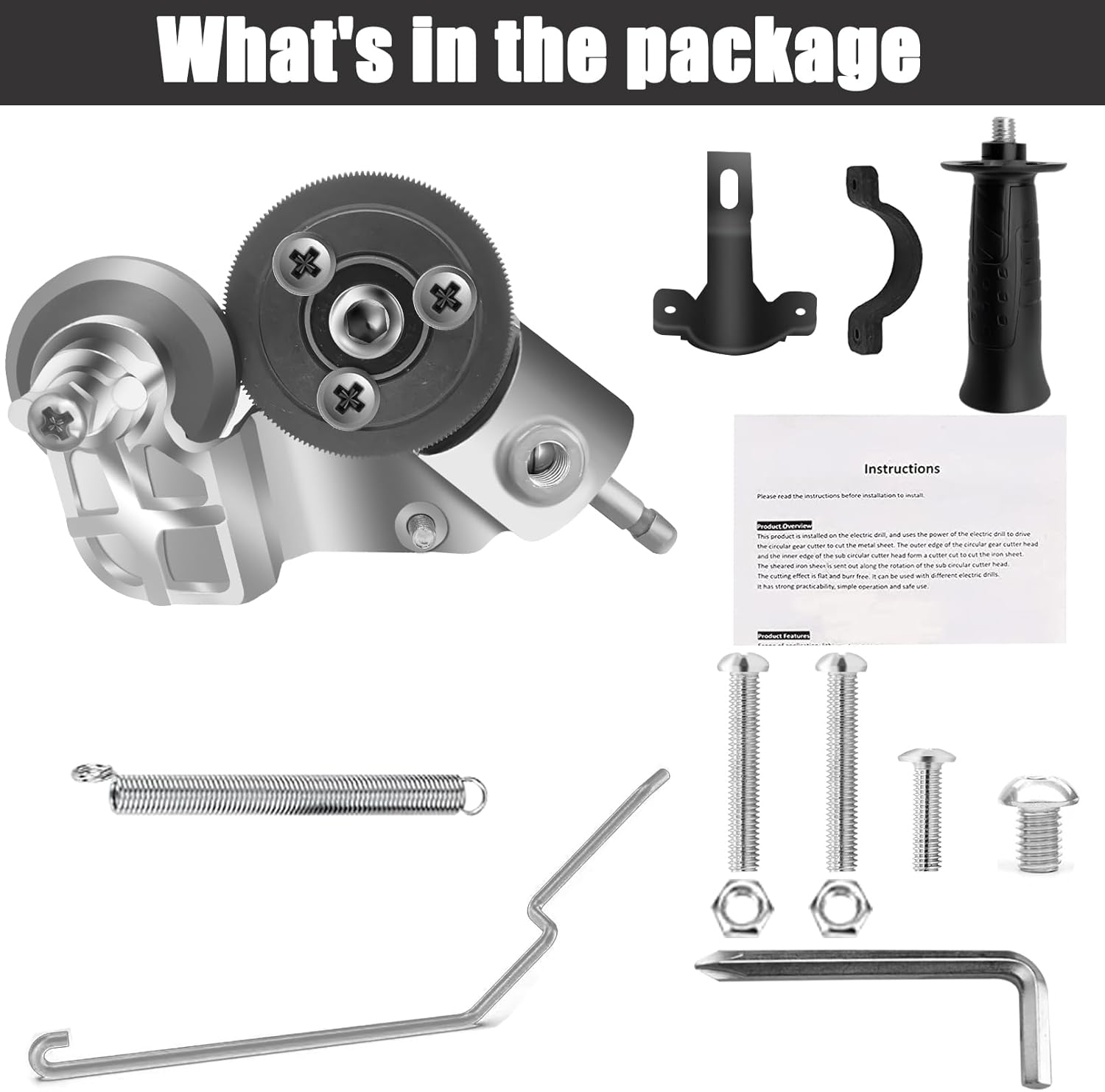 🔥Last Day 50% OFF -  Sheet Metal Cutter Drill Attachment 🛠️