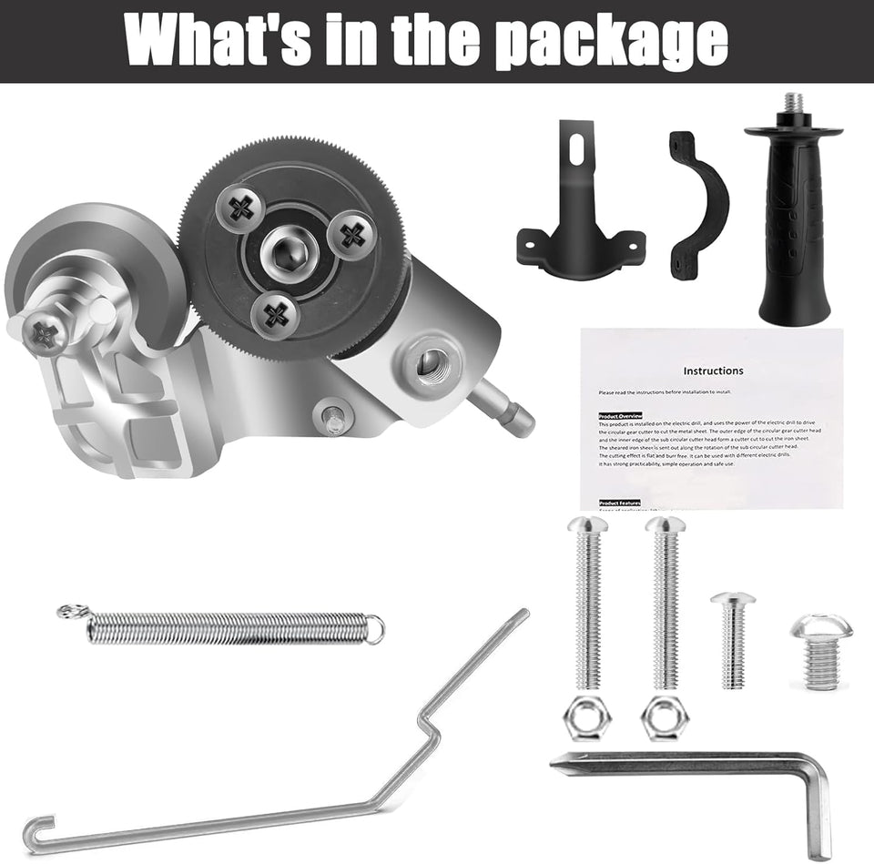 🔥Last Day 50% OFF -  Sheet Metal Cutter Drill Attachment 🛠️