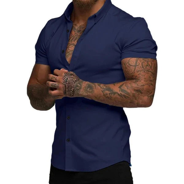 StrideFit – StretchTech Slim Shirt for Work & Workout