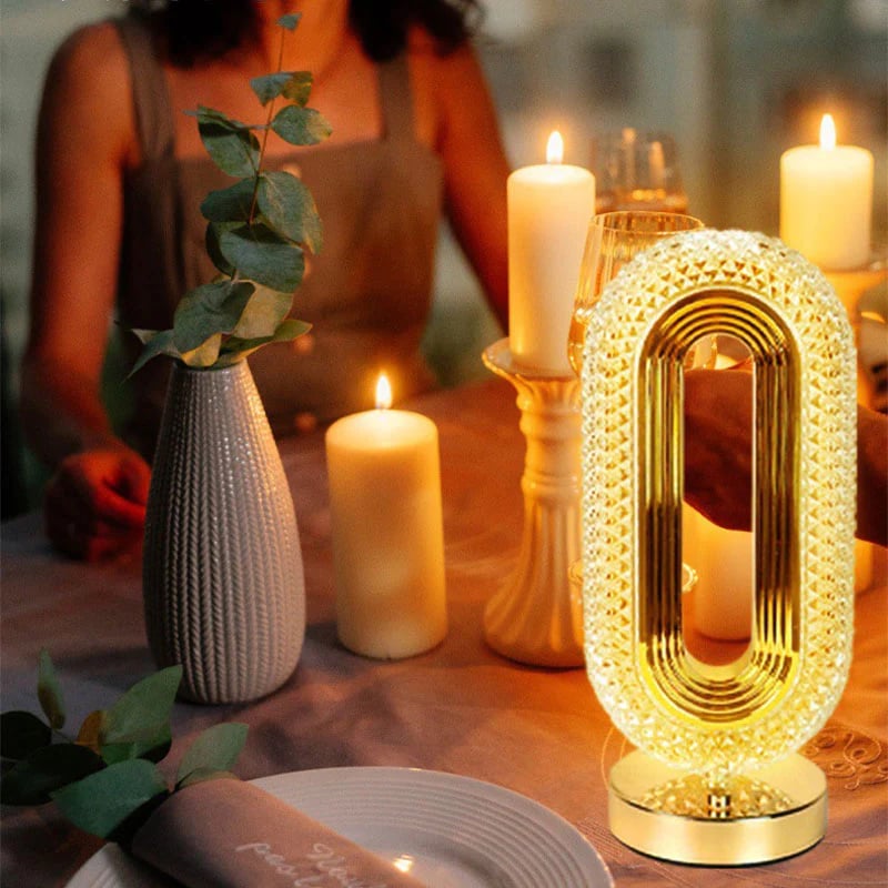 LumiCrystal – Rechargeable LED Night Lamp