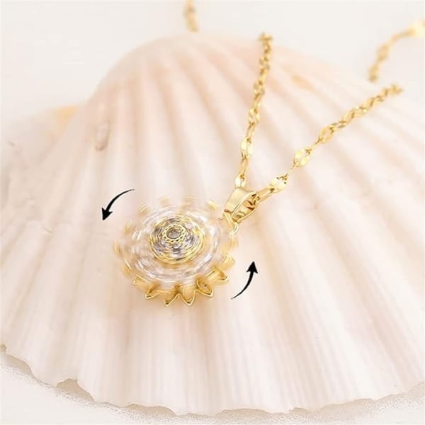 HeartBloom – To My Granddaughter Sunflower Necklace