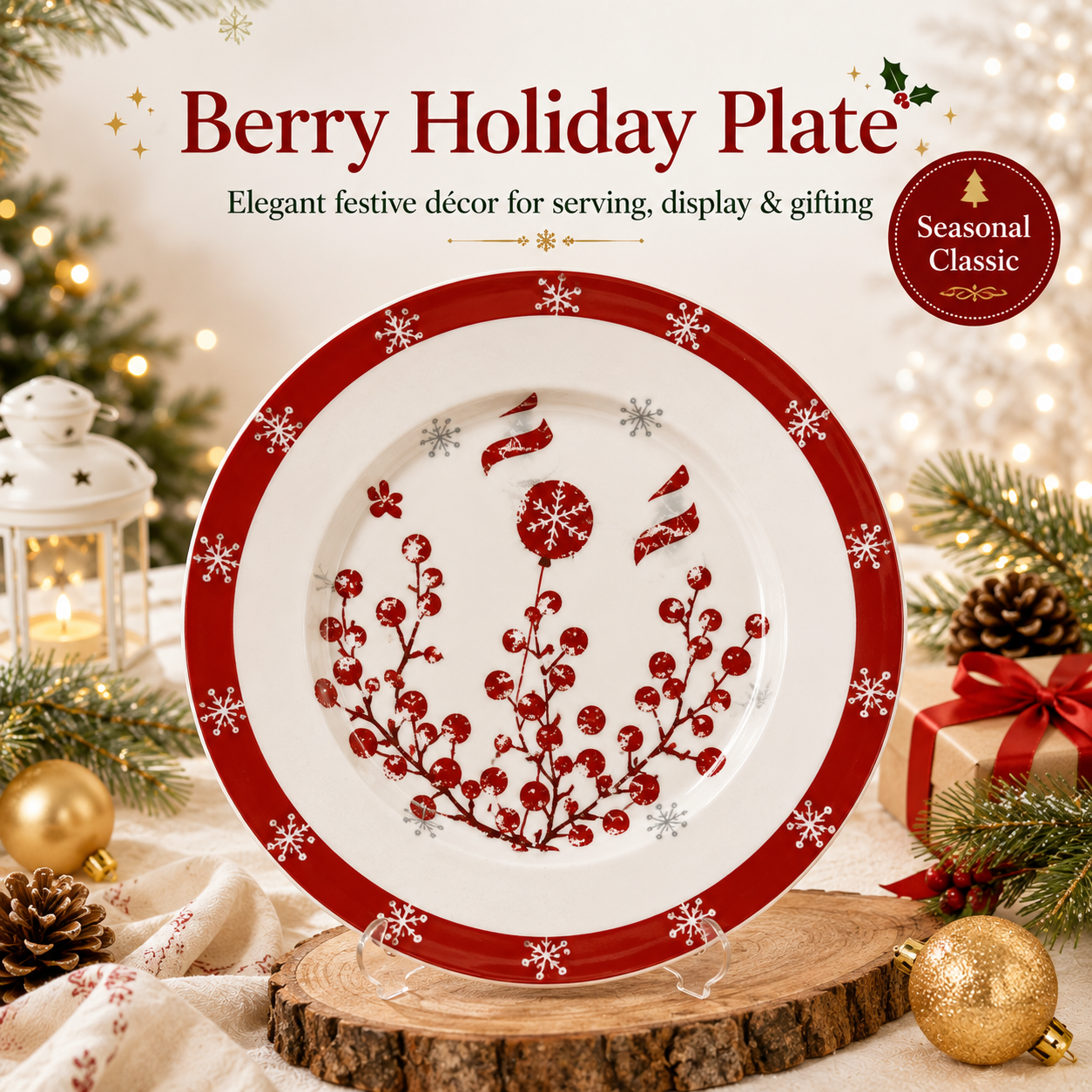 MerryTable – Festive Christmas Plate Collection